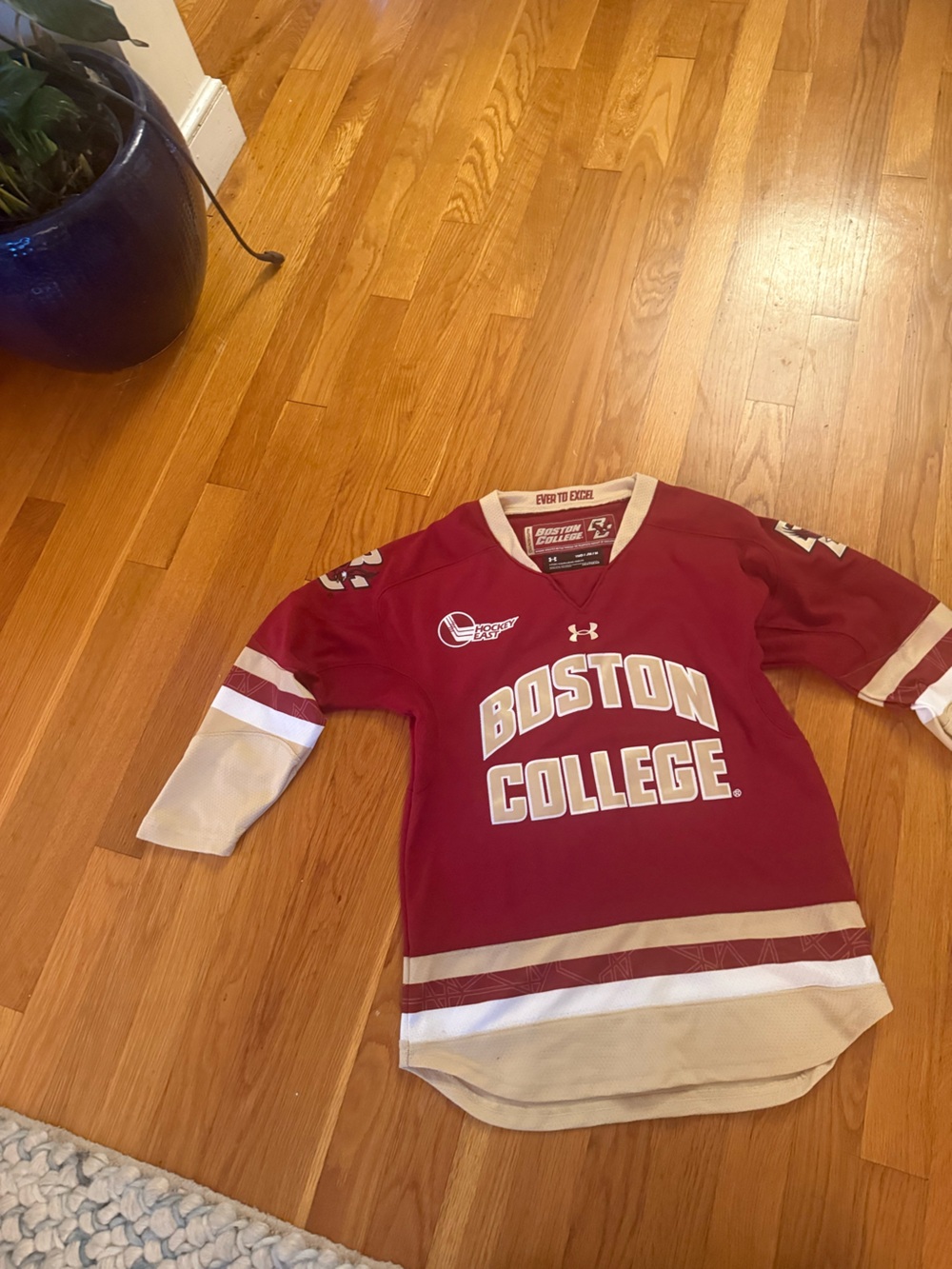 Under Armour Boston College Maroon and White Kids Jersey